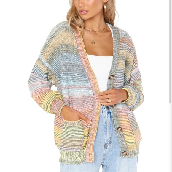 Show Me your Mumu sweater Callie Cardigan Ombre Knit Sz S - Picture 1 of 6